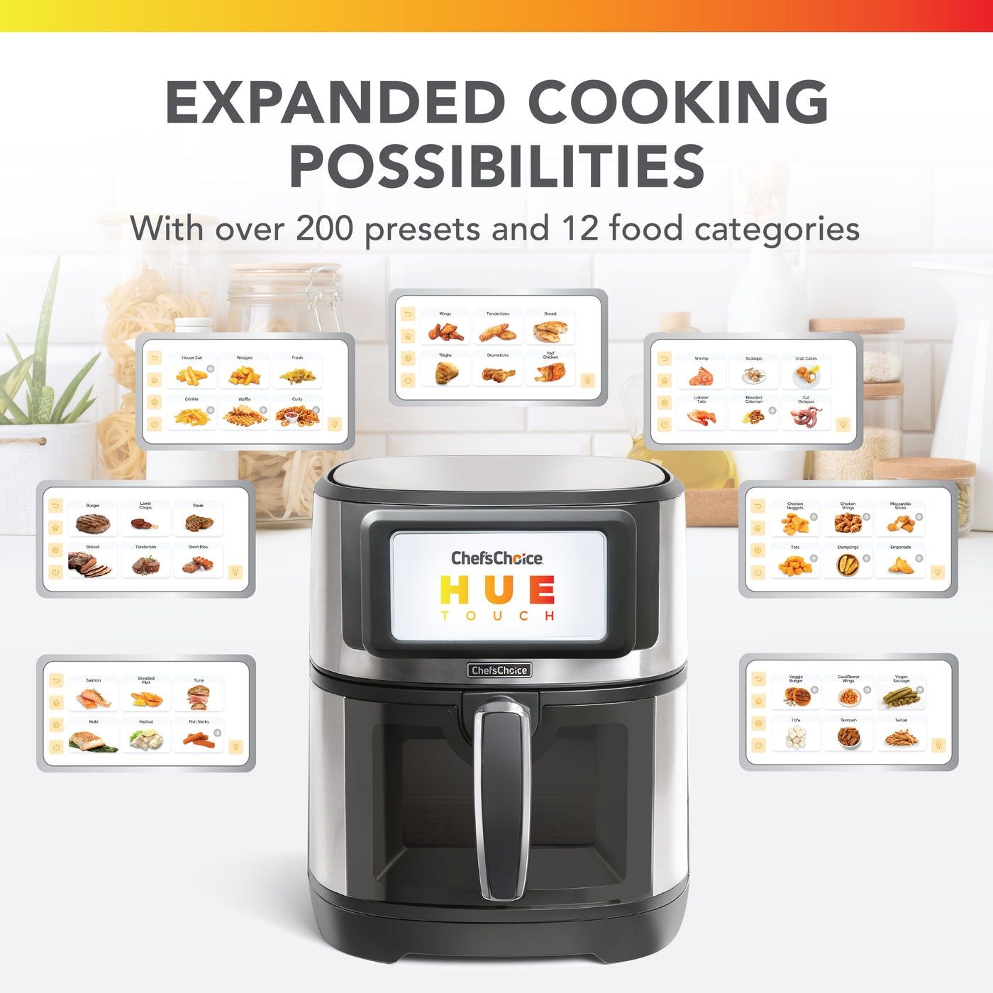 Chef'sChoice Air Fryer with TFT Touchscreen Display, 7-qt