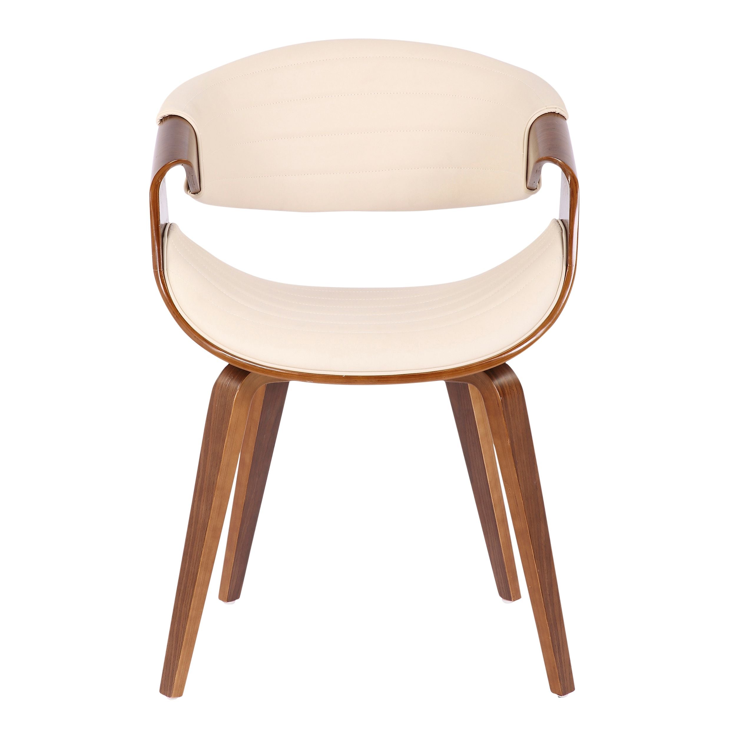 Lumisource Symphony Faux Leather Dining/ Accent Chair, Cream
