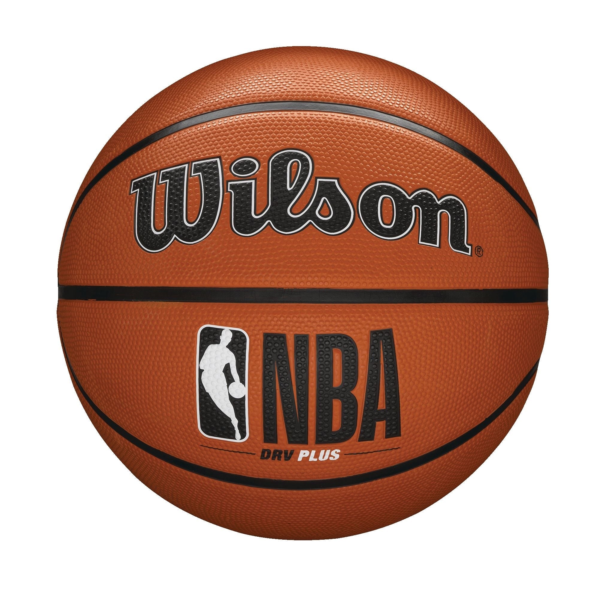 Wilson NBA DRV Plus Outdoor Rubber Basketball, Official Size 7 (29.5-in), Brown