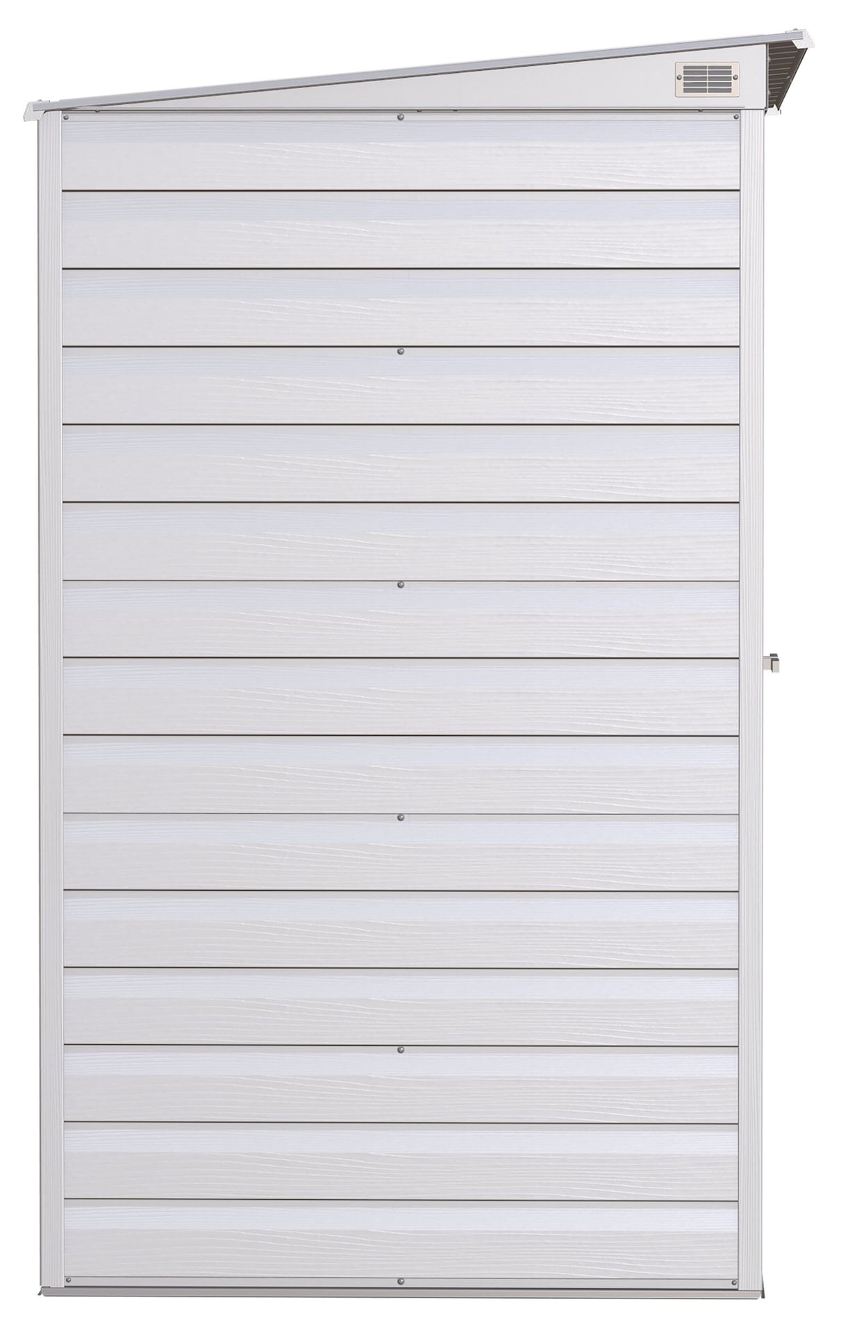 Arrow Select Galvanized Steel Storage Shed, Flute Grey, 10-ft x 4-ft