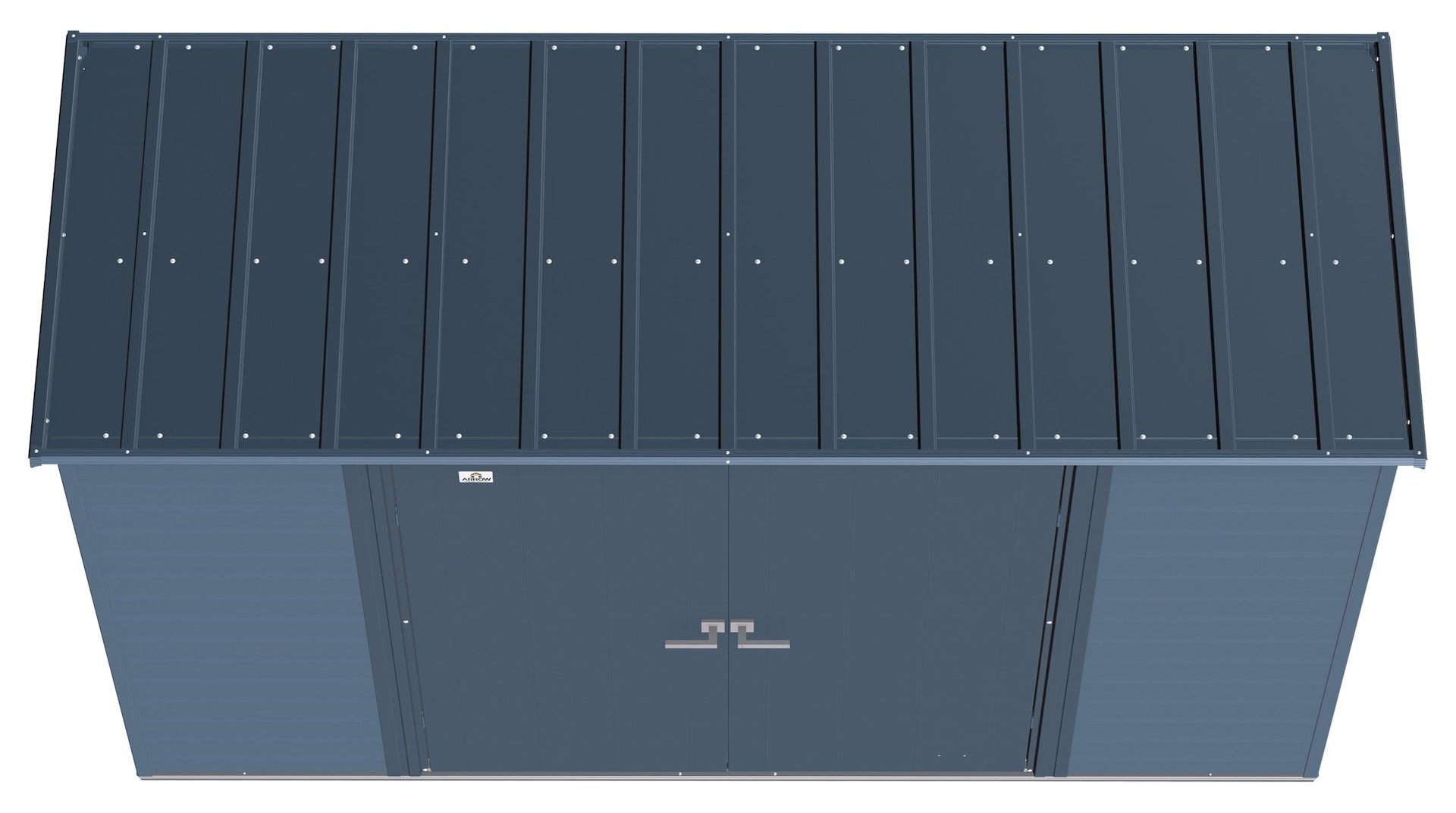 Arrow Select Galvanized Steel Storage Shed, Blue Grey, 10-ft x 4-ft