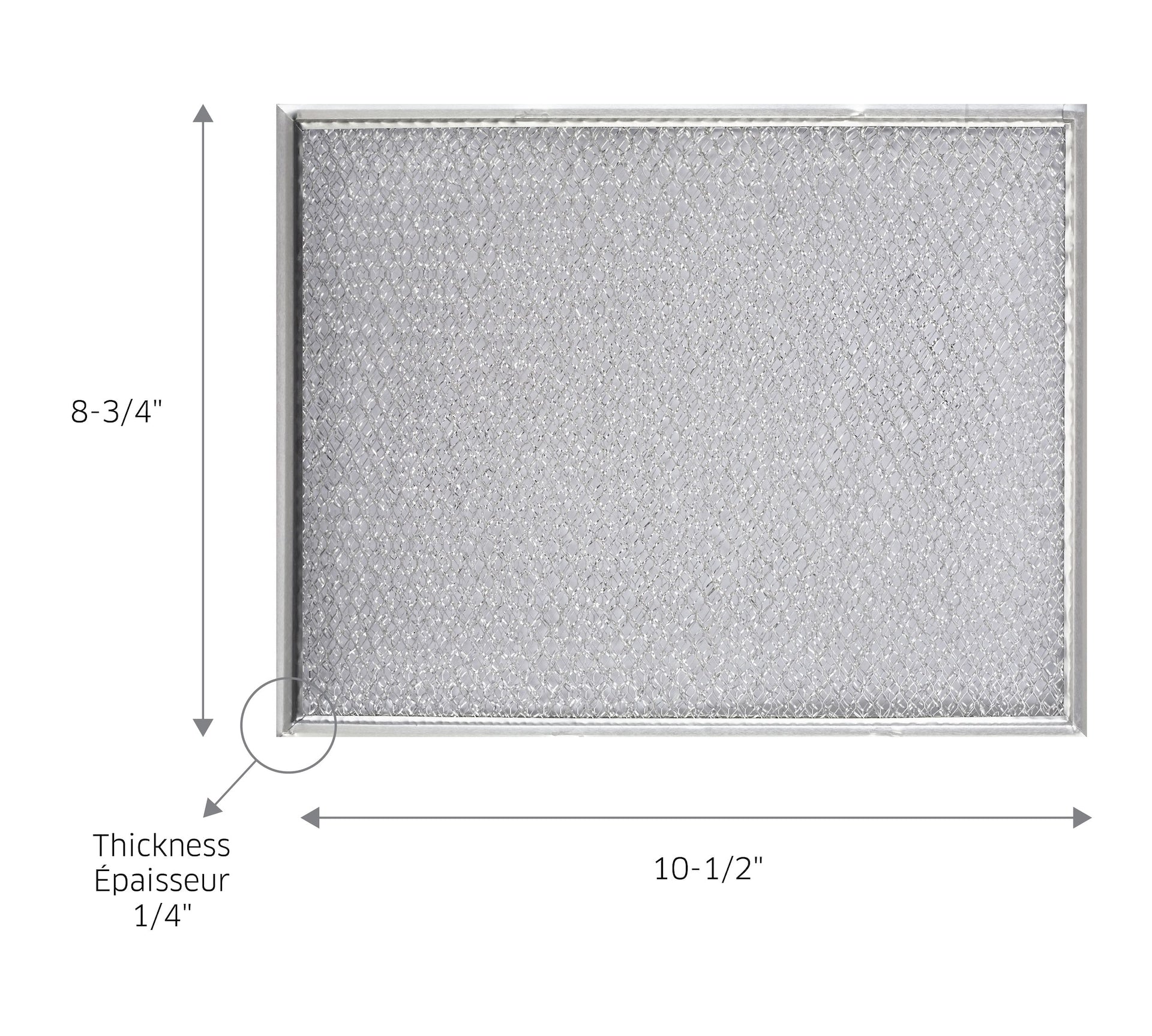 Broan BP29 Aluminum Grease Replacement Filter for Broan BU2, BU3 & NuTone NU Series Range Hoods
