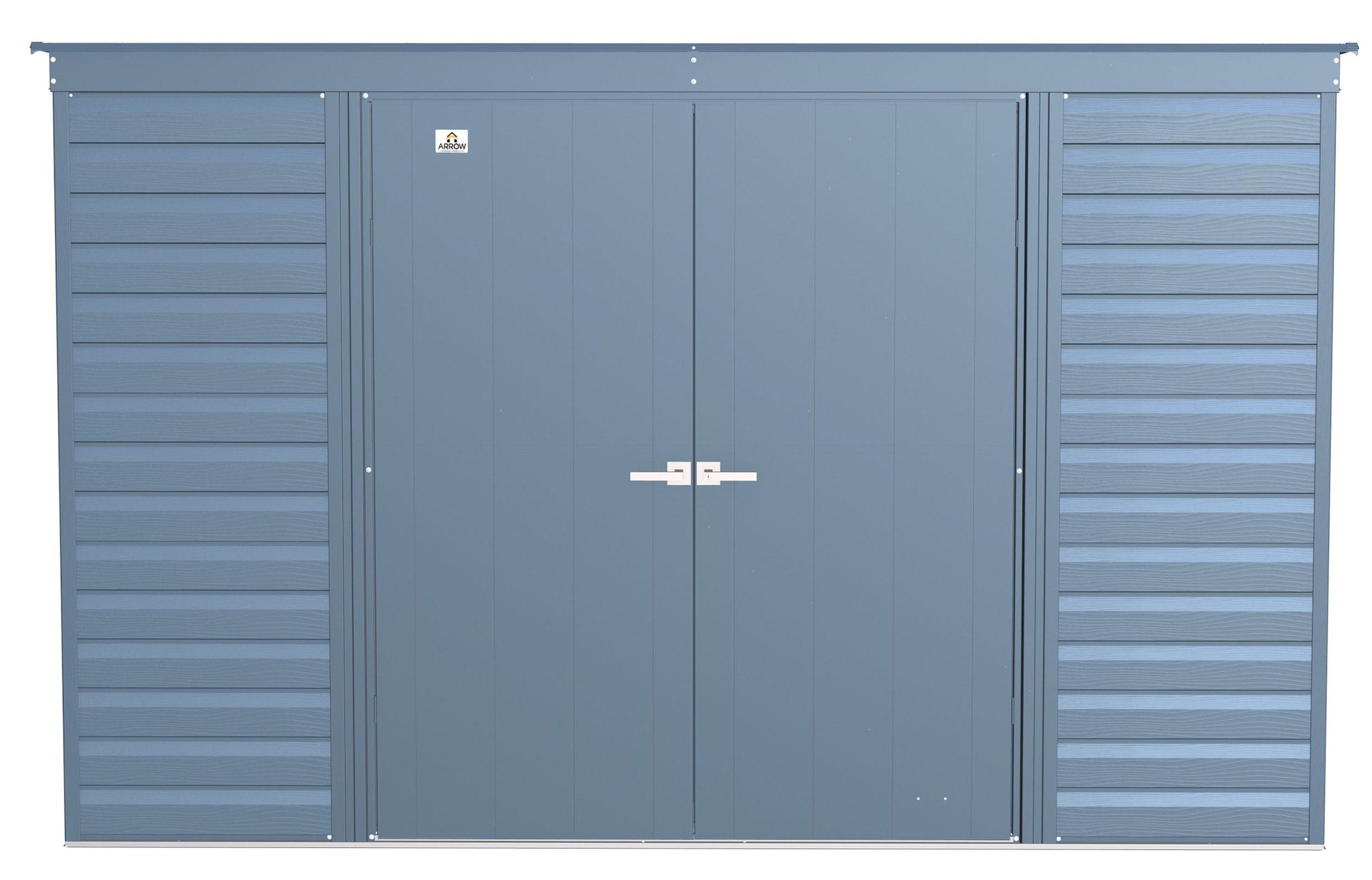 Arrow Select Galvanized Steel Storage Shed, Blue Grey, 10-ft x 4-ft