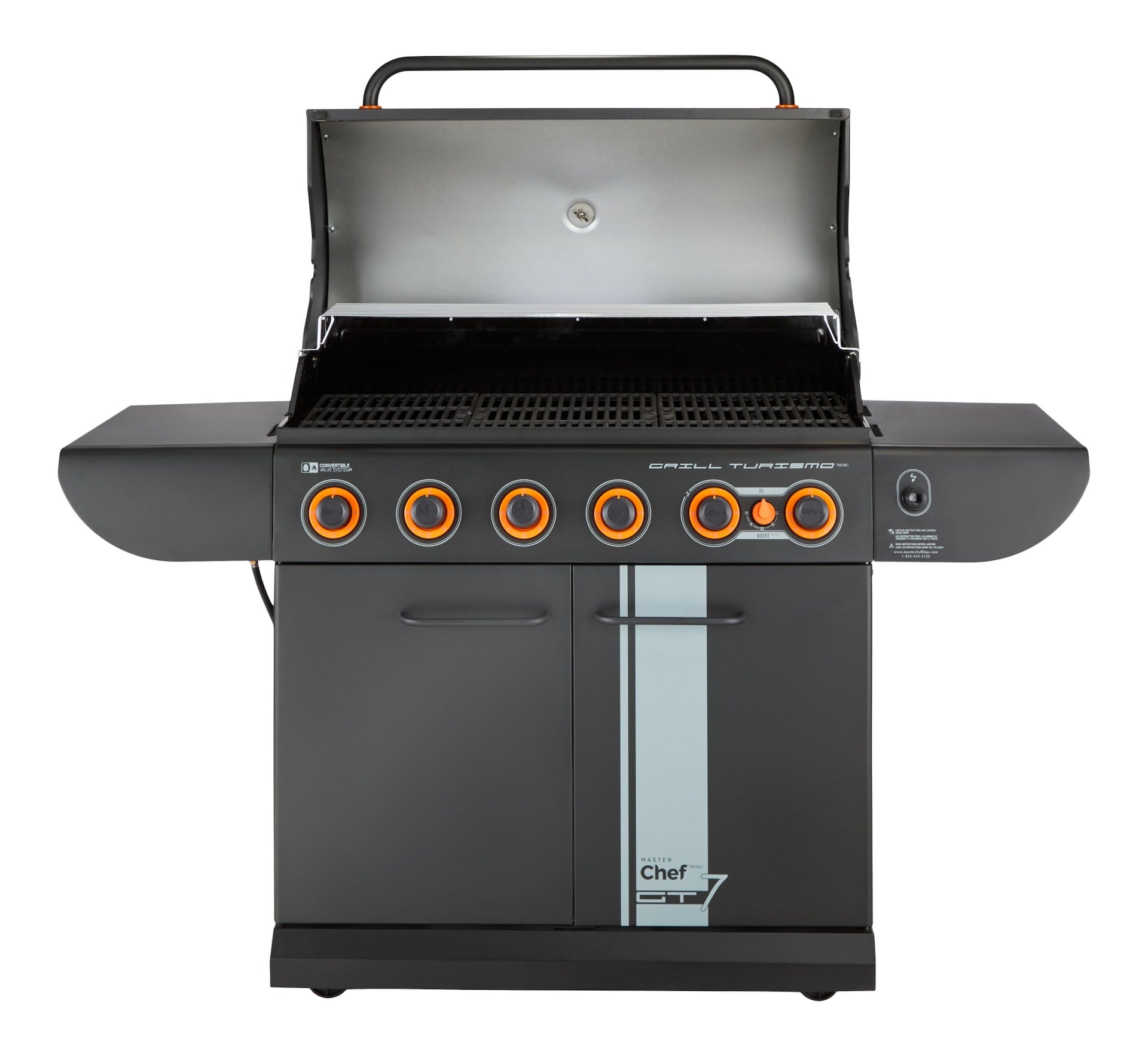 MASTER Chef Grill Turismo 680 7-Burner Convertible LP Gas BBQ