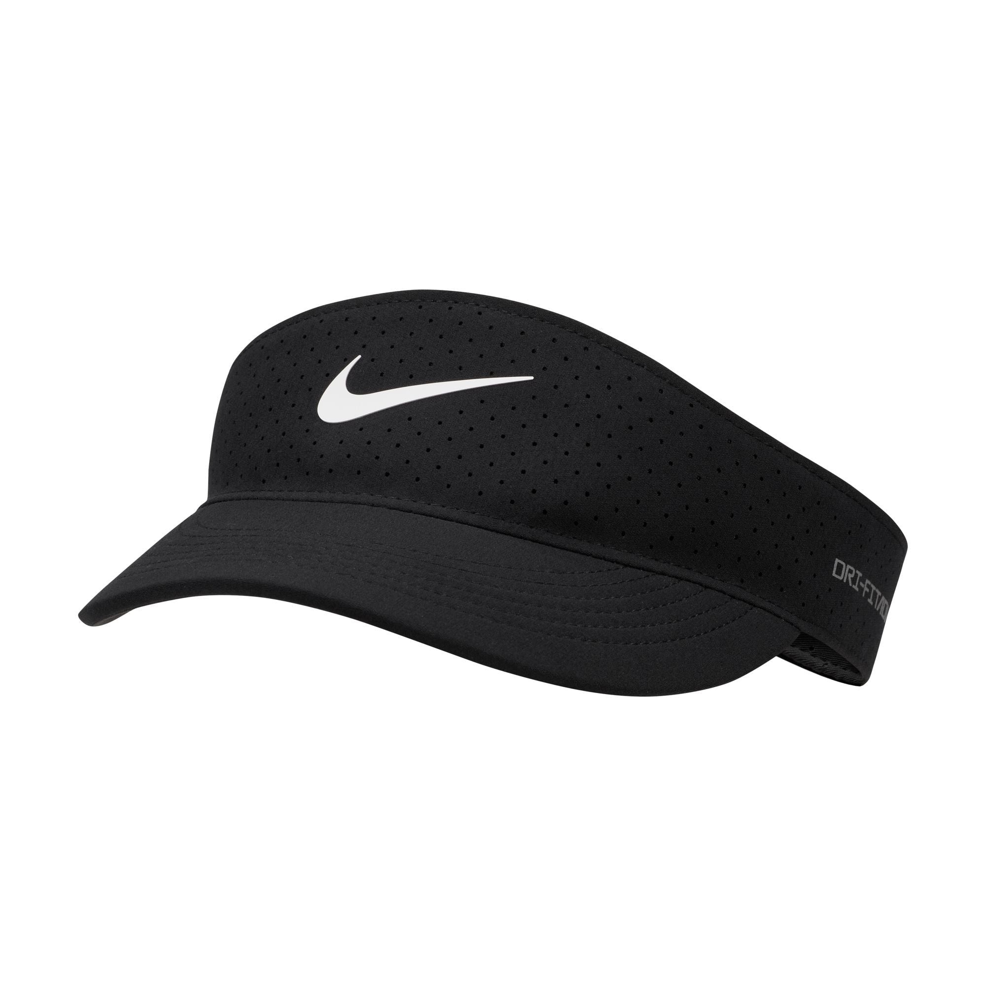 Nike Golf Dri-Fit Visor with Adjustable Closure, Men's/Women's Unisex, Black/White, One Size