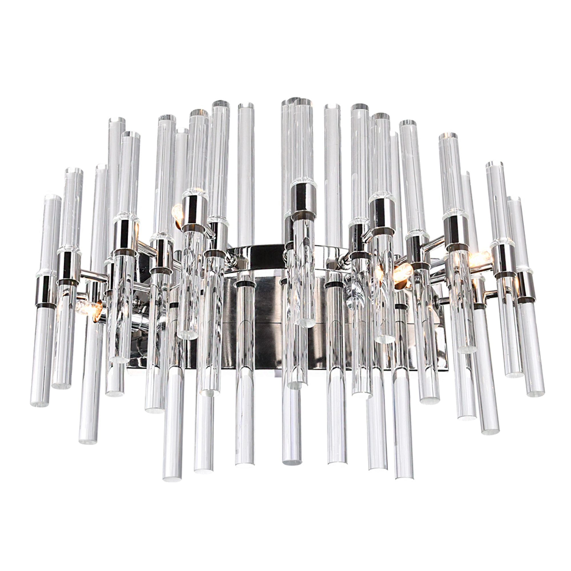 CWI Lighting Miroir 4-Light Nickel Vanity Light