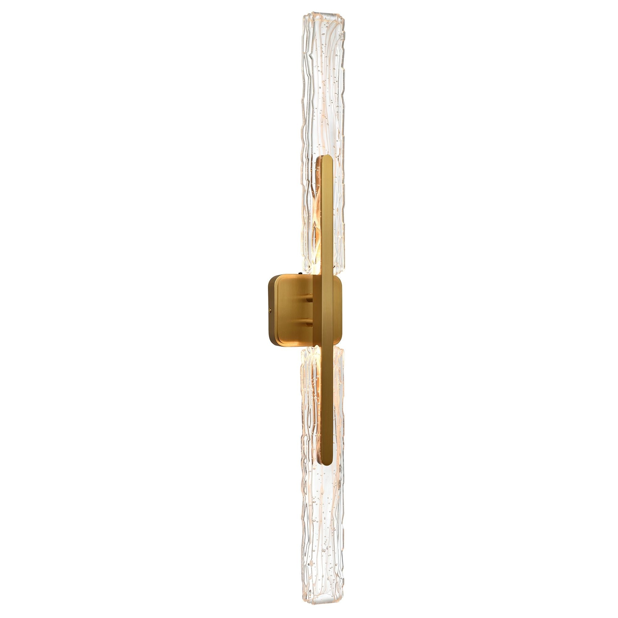 CWI Lighting Curva Integrated LED 36in Brass Vanity Light