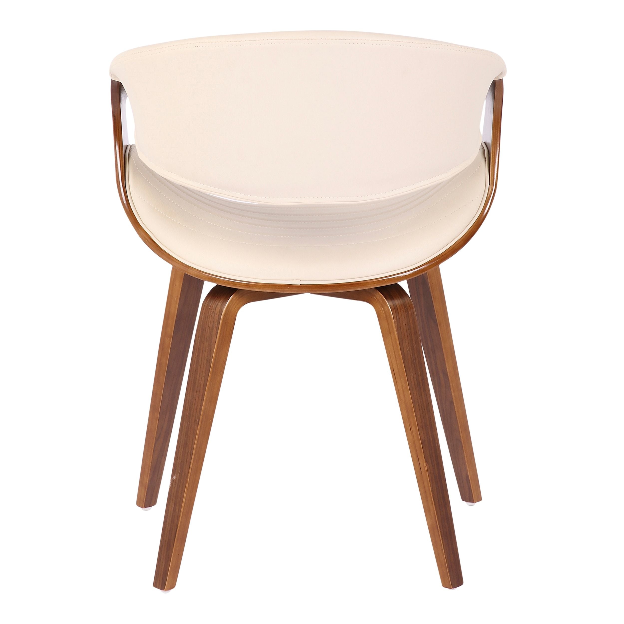 Lumisource Symphony Faux Leather Dining/ Accent Chair, Cream