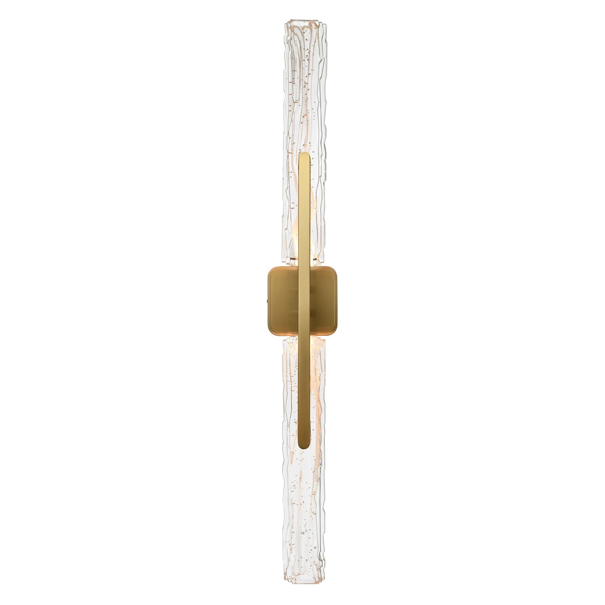 CWI Lighting Curva Integrated LED 36in Brass Vanity Light