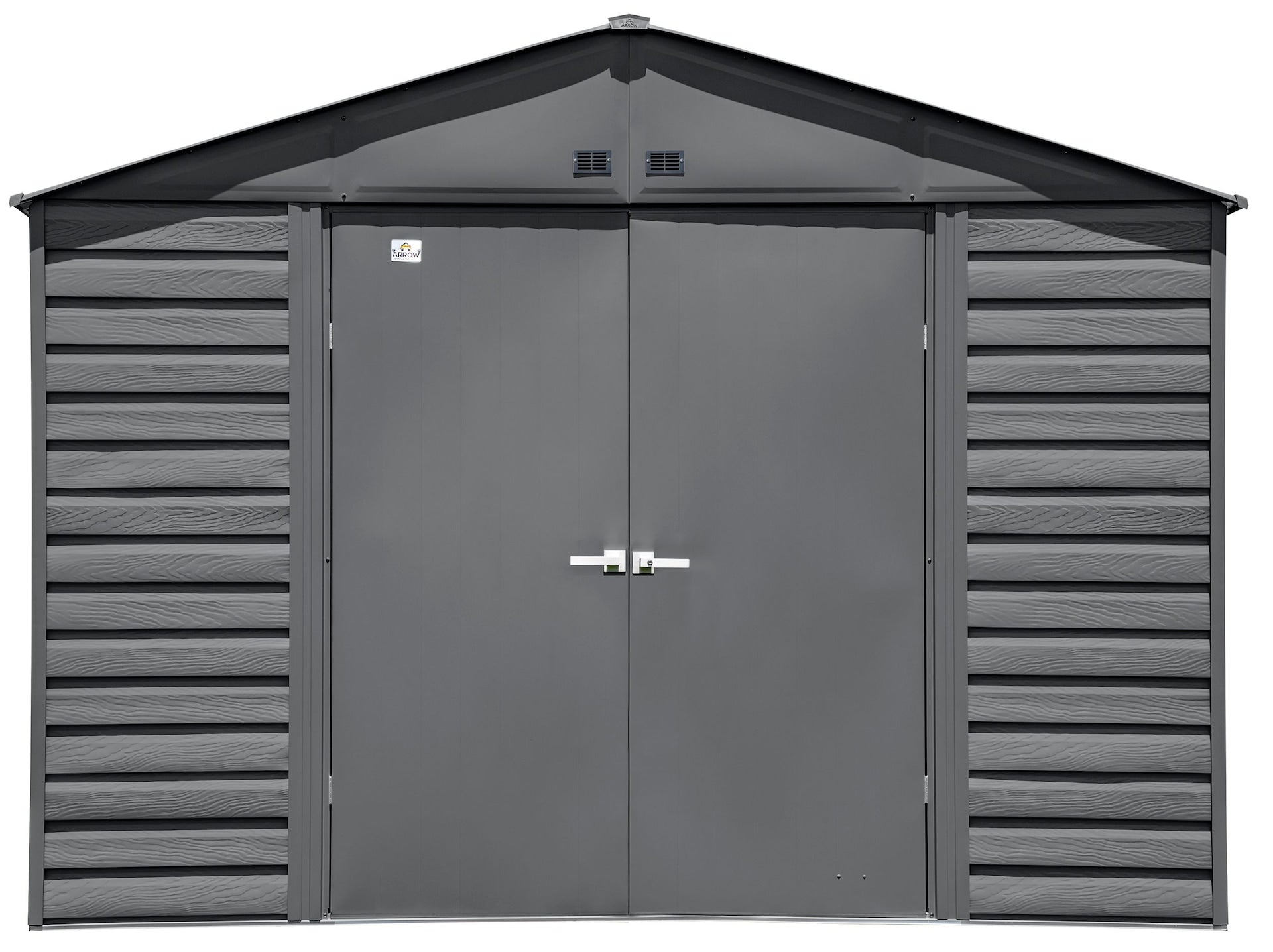 Arrow Select Galvanized Steel Storage Shed, Charcoal, 10-ft x 8-ft