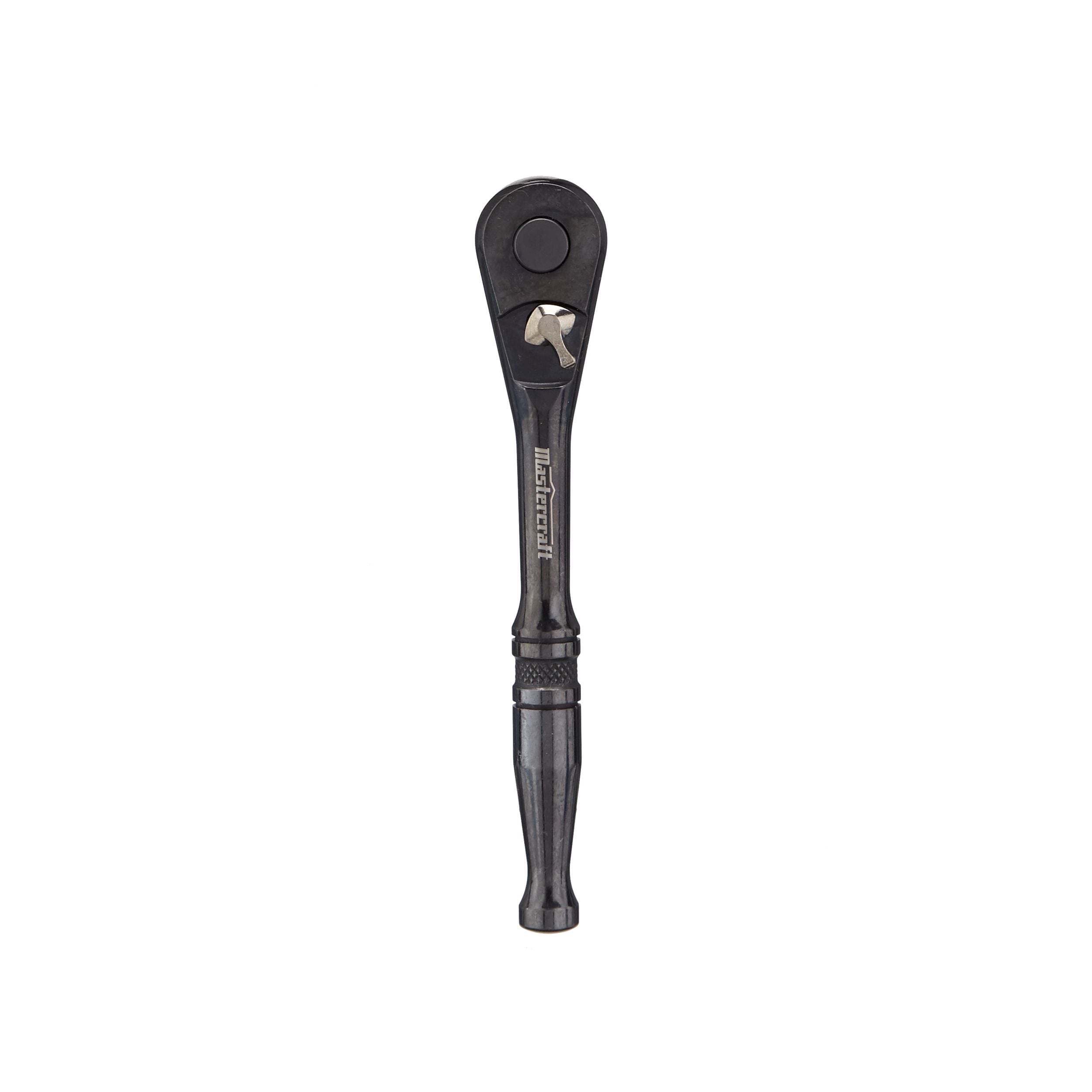 Mastercraft 1/4-in Drive Ratchet, CRV, Black Steel Finish