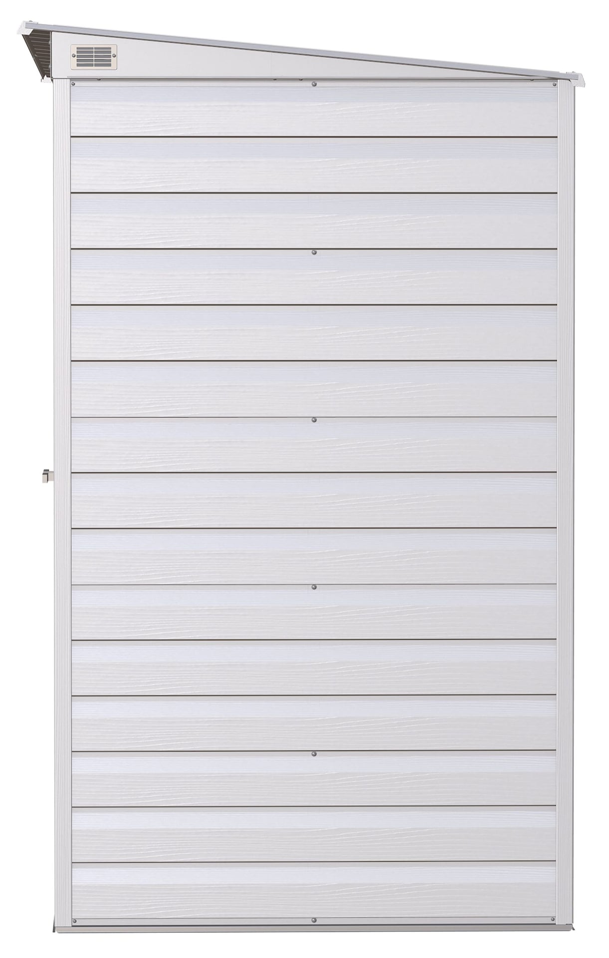 Arrow Select Galvanized Steel Storage Shed, Flute Grey, 10-ft x 4-ft
